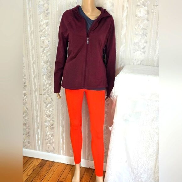 Strwtch The Rules Burgundy Zip-Up Fleece Lined Hoodie NWT - Picture 2 of 9